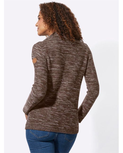 WITT Brown Strickpullover Troyer