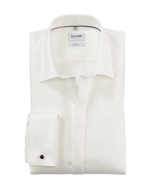 Olymp Langarmhemd 0735/65 Hemden in White für Herren