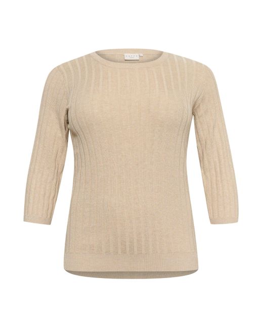 Kaffe White Strickpullover KClizzy Große Größen