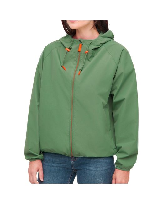 Derbe Green Outdoorjacke Packby mit Farbakzenten