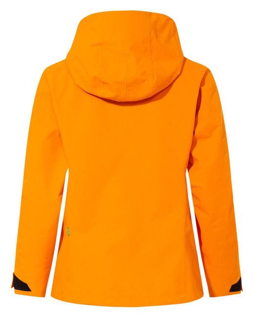 Vaude Orange Outdoorjacke Women's Monviso ,5L Jacket (1-St) atmungsaktive 2,5 Lagen Jacke