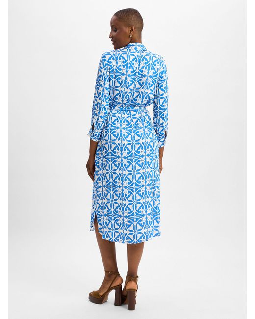 Marie Lund Blue A-Linien-Kleid