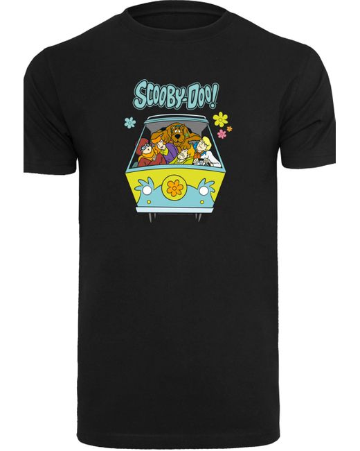 F4NT4STIC T-Shirt Scooby Doo Mystery Machine Group ,Premium Merch,Regular-Fit,Basic,Bedruckt in Black für Herren