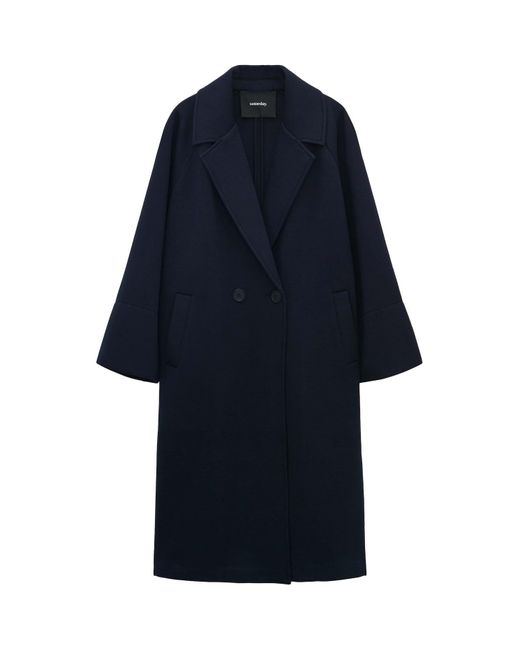 someday. Blue Langmantel Oversize Mantel VAMARA aus Scuba Ware