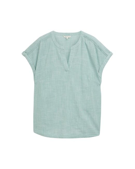 Tom Tailor Green TOM TAILOR Kurzarmbluse Plus Size