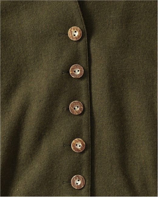 Luis Steindl Green Jerseykleid mit Knopfleiste