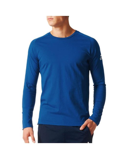 Adidas Longsleeve Authentic Langarmshirt blau in Blue für Herren
