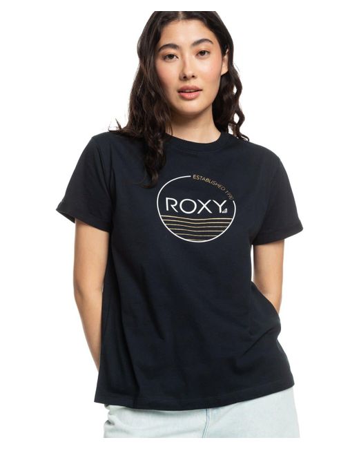 Roxy Black Kurzarmshirt W Noon Ocean Kurzarm-Shirt