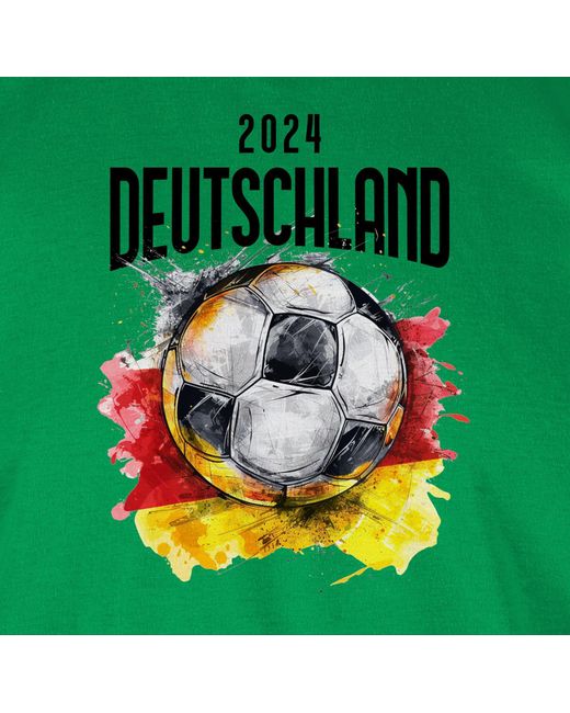 Shirtracer T-Shirt Deutschland Germany 2024 Fussball EM Fanartikel in Green für Herren