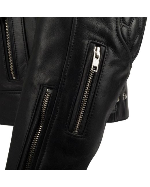 Segura Motorradjacke Curtis Motorrad Lederjacke herausnehmbares Innenfutter in Black für Herren