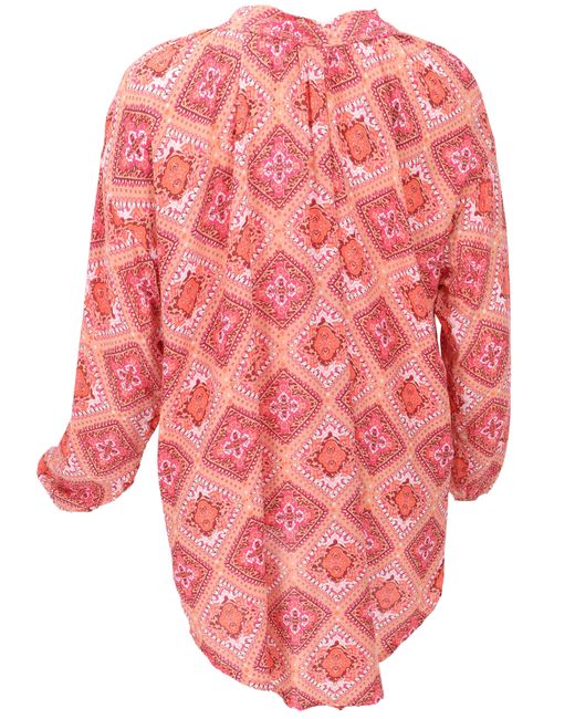 Guru-Shop Red Longbluse Blusentunika