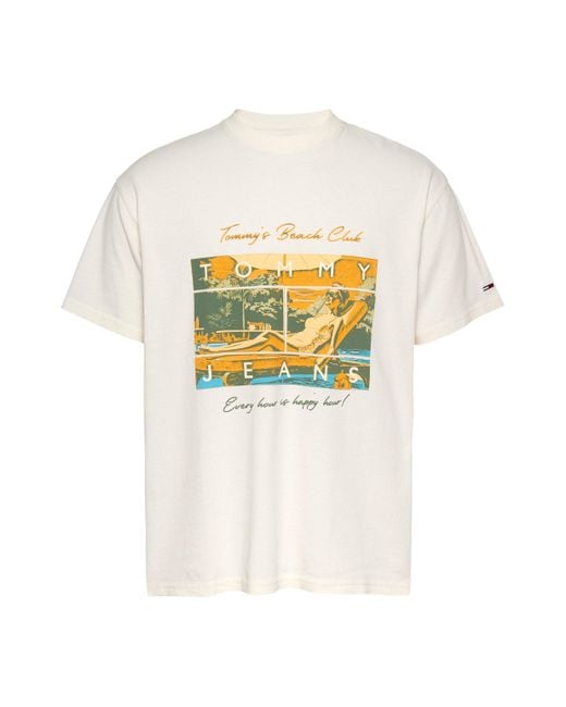 Tommy Hilfiger T-Shirt TJM RLX BEACH CLUB GRAPHIC TEE in White für Herren