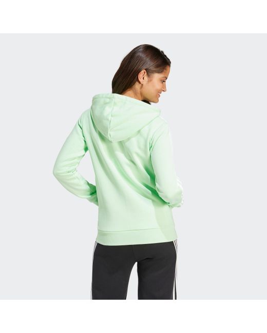 Adidas Green Kapuzensweatshirt ESSENTIALS 3STREIFEN KAPUZENJACKE
