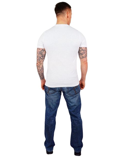 U.S. POLO ASSN. Shirt Pack T-Shirts V-Neck Shortsleeve (2-tlg) in White für Herren