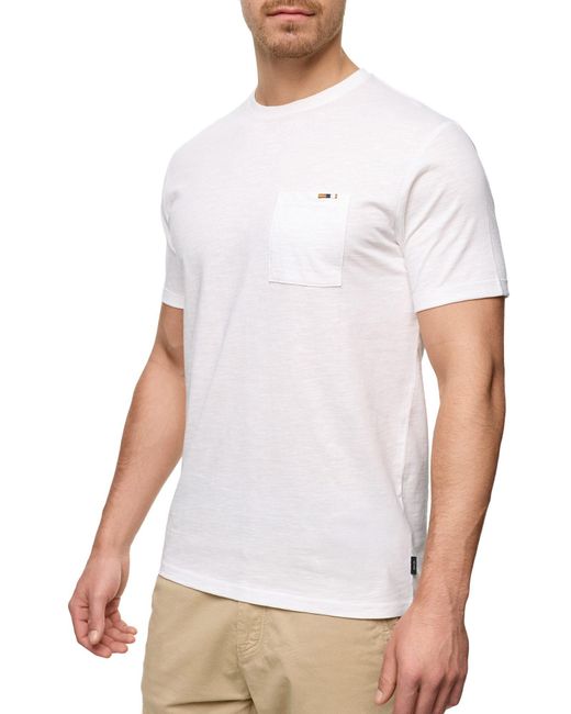 INDICODE Rundhalsshirt INAndorra in White für Herren
