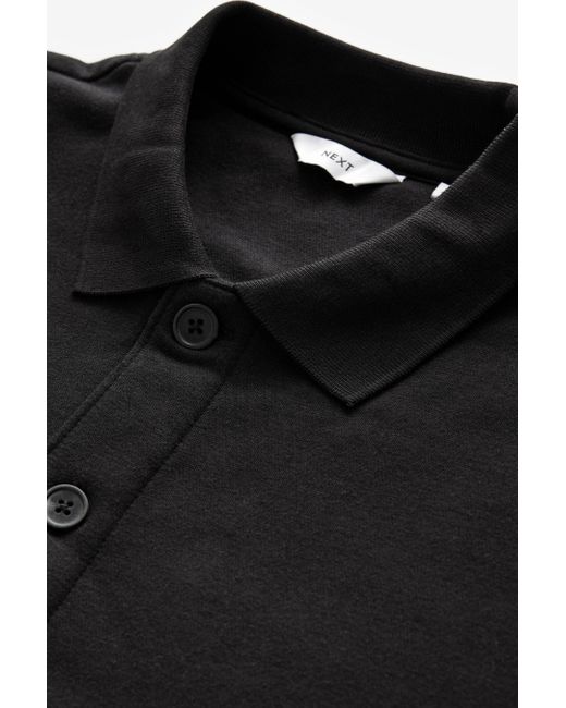 Next Kapuzenfleecejacke Teddyfell-Kapuzenjacke mit Reißverschluss (1-St) in Black für Herren