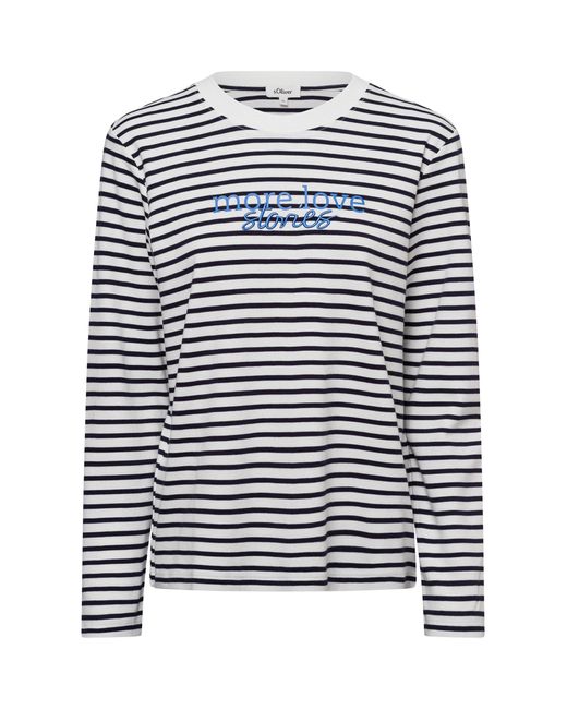 S.oliver White Langarmshirt