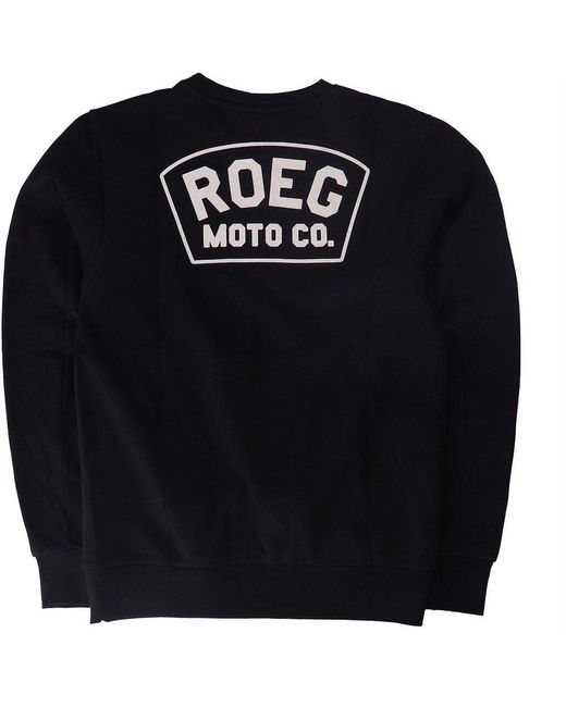 Roeg Motorradjacke Shawn Solid Sweat in Blue für Herren