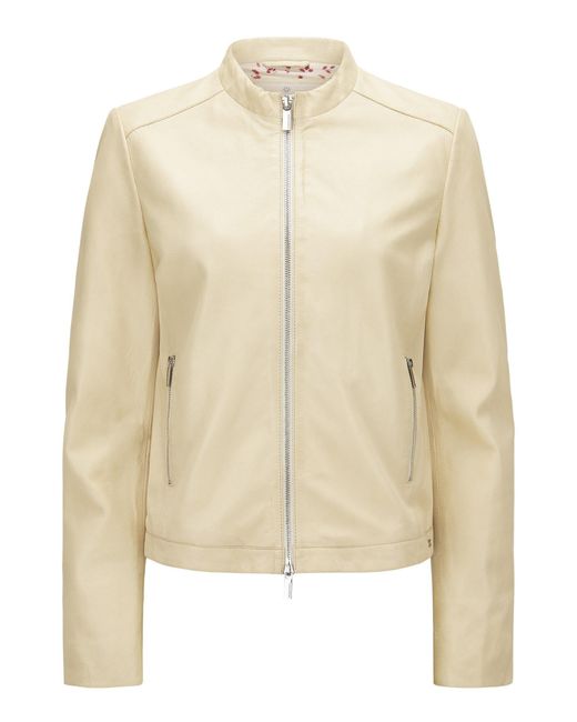 Milestone Natural Lederjacke MSBritney aus feinem Lammleder