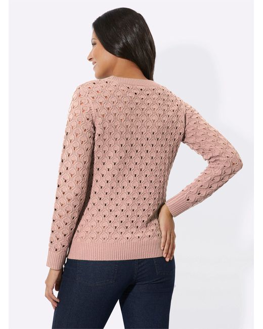 Sieh an! Natural Strickpullover Ajourpullover