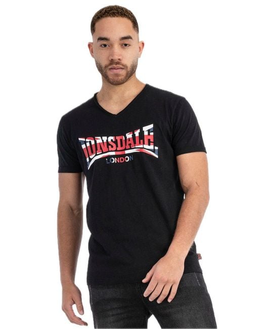 Lonsdale T-Shirt Stanydale in Black für Herren
