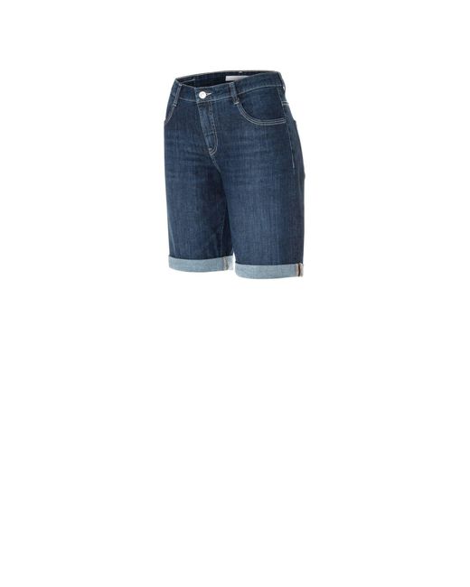 M·a·c Blue Shorts Jeansshorts SHORTY (1-tlg)