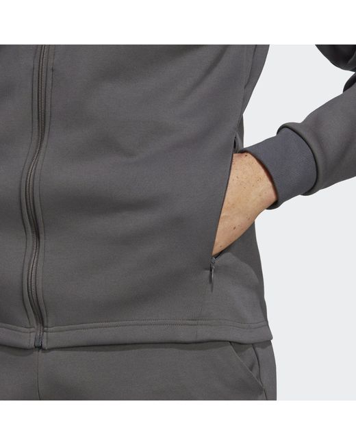 Adidas Hoodie DESIGNED FOR GAMEDAY KAPUZENJACKE in Gray für Herren