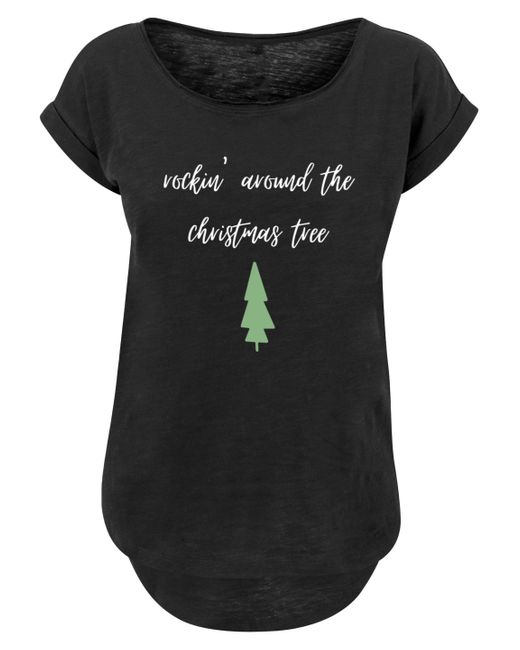 around Schwarz Lyst | tree christmas Print T-Shirt DE in F4NT4STIC Rockin the