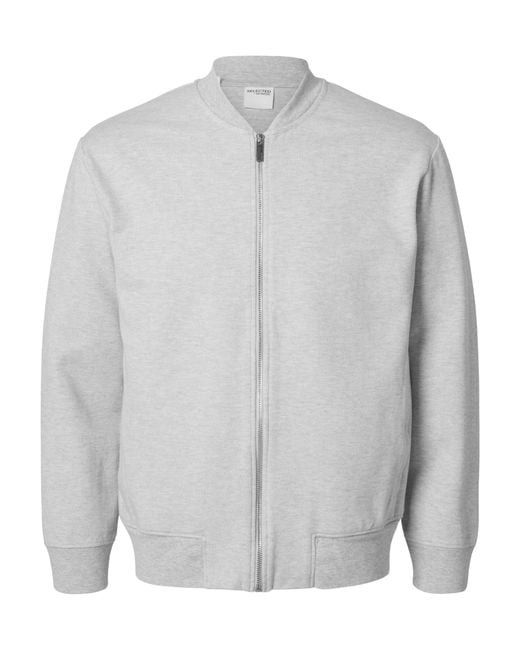 SELECTED Sweatjacke in Gray für Herren