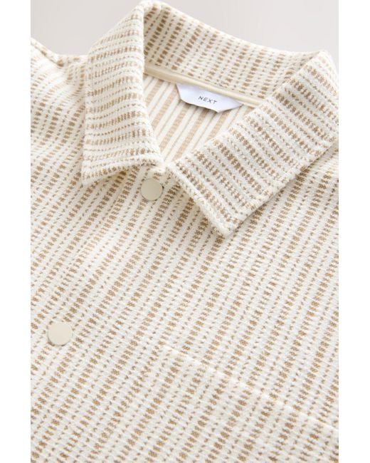 Next Hemdjacke mit Streifen (1-St) in White für Herren