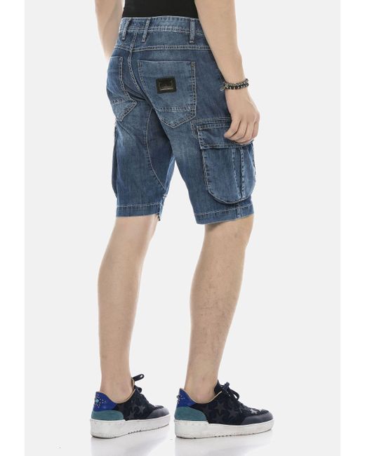 Cipo & Baxx Jeansbermudas Bermuda & Short aus reiner Baumwolle in Blue für Herren