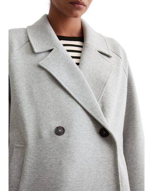 Marc O' Polo Gray Jackenblazer aus Scuba-Interlock-Qualität