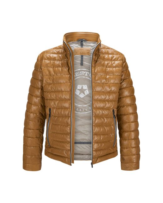 Milestone Lederjacke MSCortino in Brown für Herren