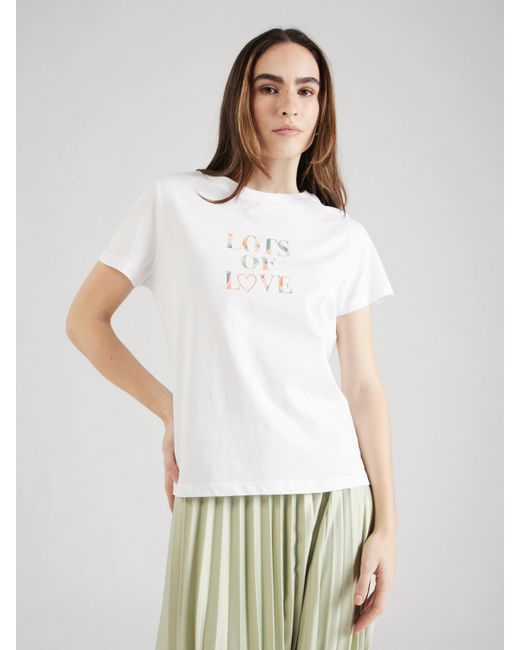 comma casual identity White T-Shirt (1-tlg) Plain/ohne Details