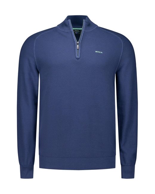 new zealand auckland Strickpullover Quinn in Blue für Herren