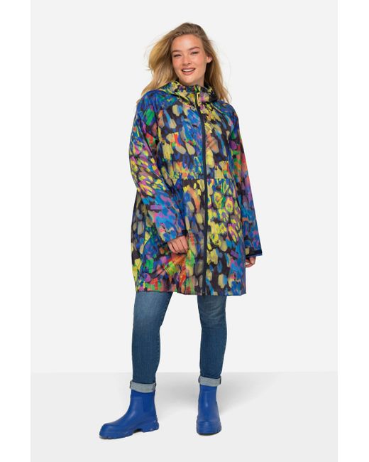 Laurasøn Blue Wintermantel Funktions-Regenmantel Kapuze Zipper