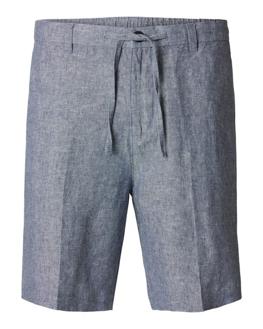 SELECTED SLHREGULAR-LEROY LINEN BLD SHORTS N in Blue für Herren
