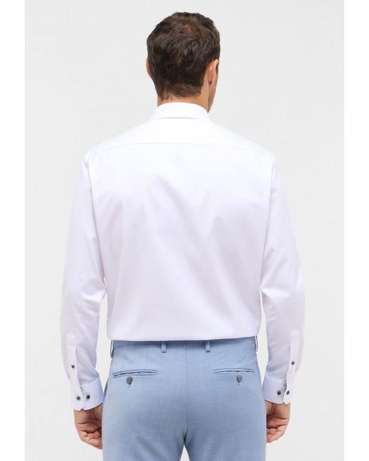Eterna Langarmhemd in White für Herren