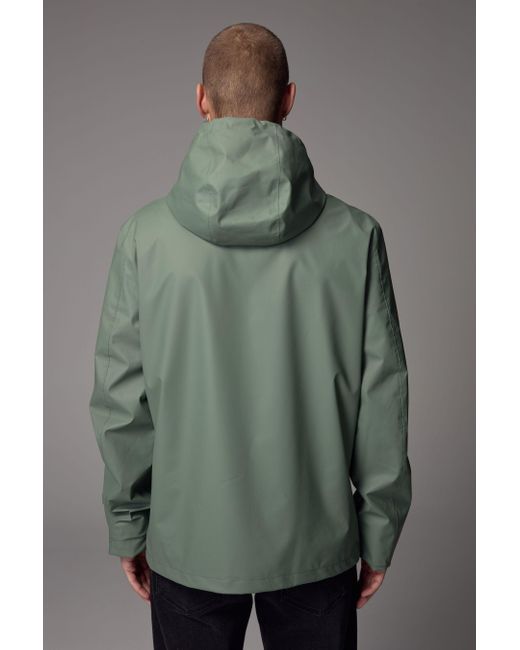 Next Wasserdichter, gummierter Anorak (1-St) in Green für Herren