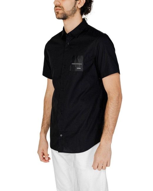Armani Exchange Businesshemd in Black für Herren