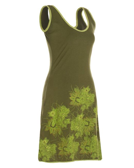 Vishes Green Tunikakleid Longshirt- Sommer Mini- Tunika-Kleid Shirtkleid Boho, Goa, Hippie Style