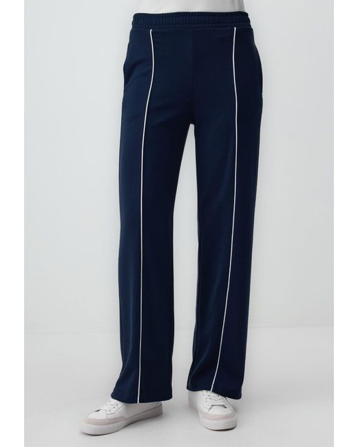 Jimmy Key Blue Strickhose Mit Hoher Taille Weitem Bein Und Entspannter Passform U