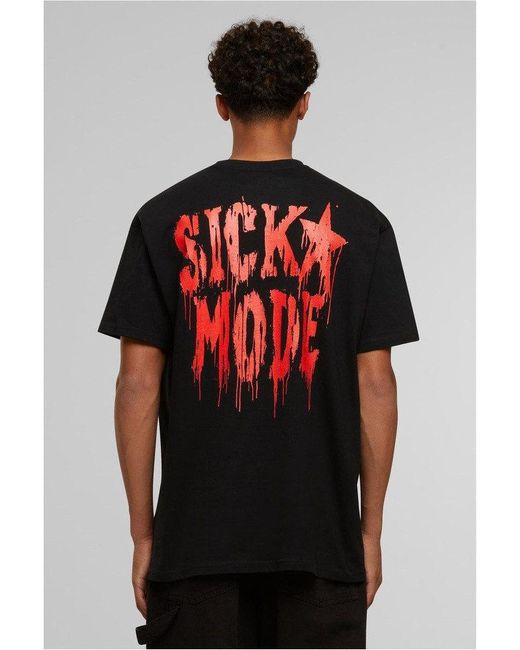 MT Upscale T-Shirt Psycho Man Oversize Tee in Black für Herren