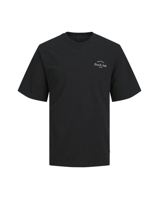 Jack & Jones T-Shirt JPRBLAOCEAN CLUB BACK PRINT SS TEE (1-tlg) in Black für Herren