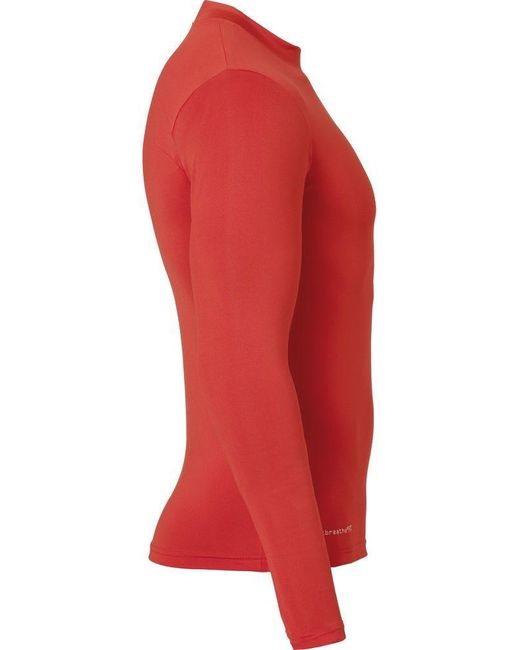 Uhlsport Longsleeve Distinction Colors Baselayer in Red für Herren