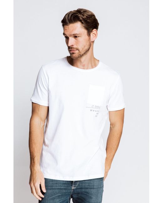 Zhrill T-Shirt PIERRE White (0-tlg) für Herren