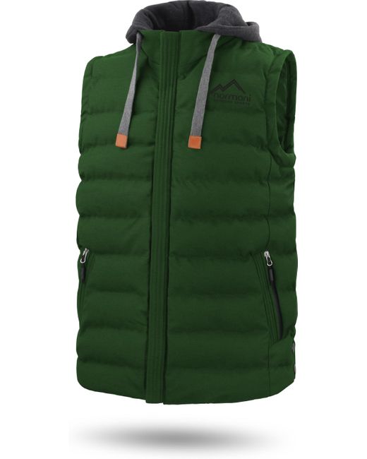 normani Winter-Steppweste Nanaimo Wattierte Winterweste in Green für Herren