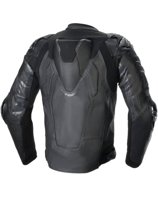 Alpinestars Motorradjacke Atem V5 perforierte Motorrad Lederjacke (wasserdicht) Perforiert in Blue für Herren