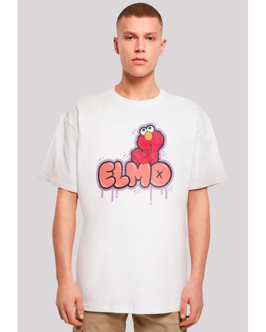 F4NT4STIC Shirt Sesamstraße Elmo NO Premium Qualität, Weihnachts-Kollection in Red für Herren