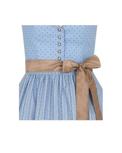 Nübler Blue Ü Trachtenkleid Midi Dirndl Alma in Hellblau von